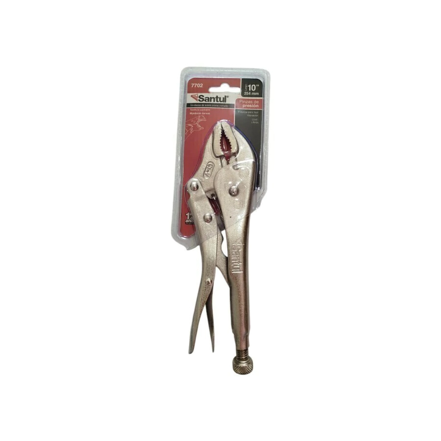 Pinza De Presion 10" Curva Santul 7702