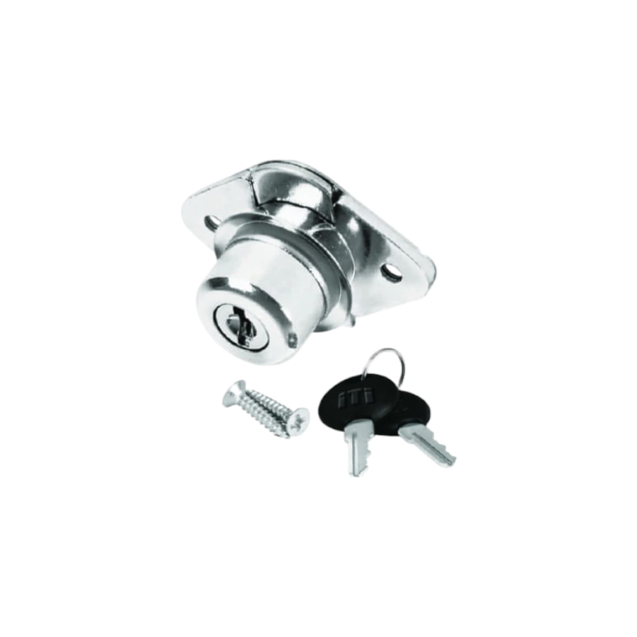 Cerradura Para Mueble Cromo Brillante AKSI 303602