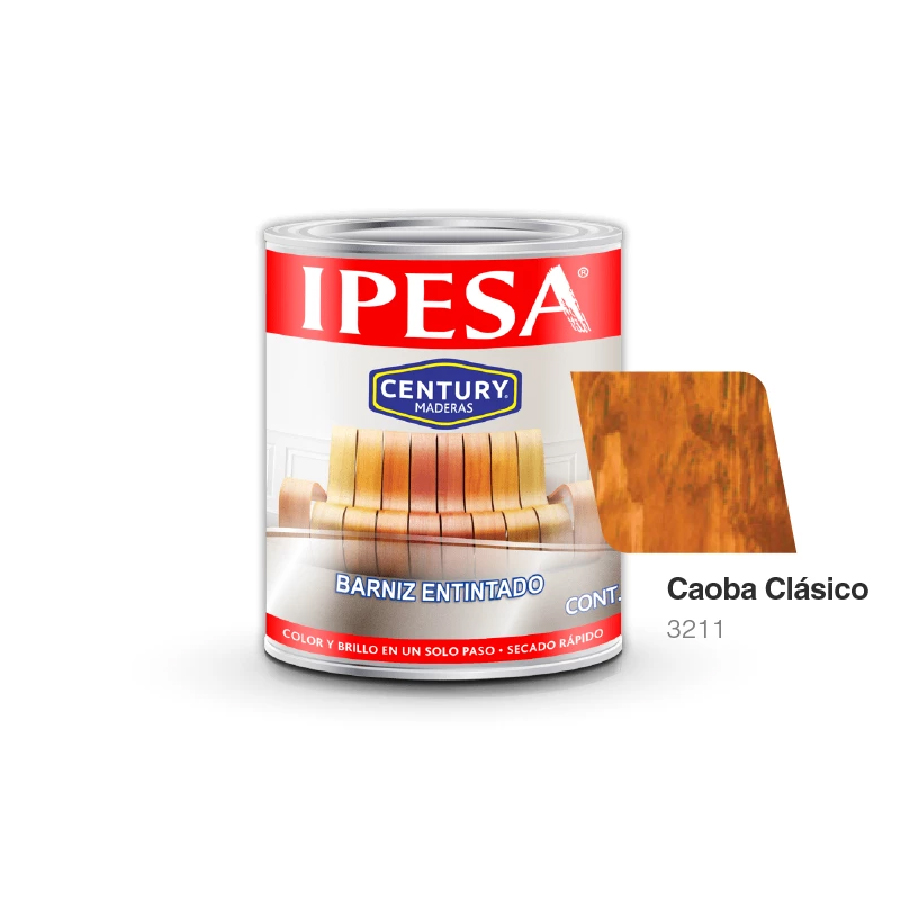 [3211.1] Barniz Entintado Caoba Clasico 1Lto Ipesa 3211.1