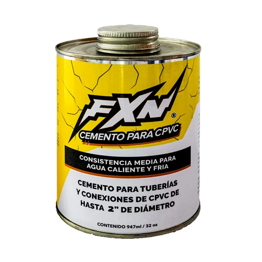 Cemento PVC FXN Amarillo 4oz /120ml CEM3014