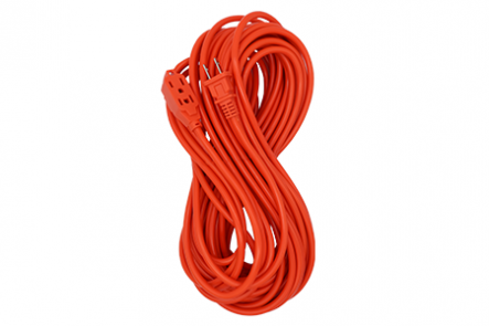 Extension Electrica Naranja Con Clavija Estandar 30M