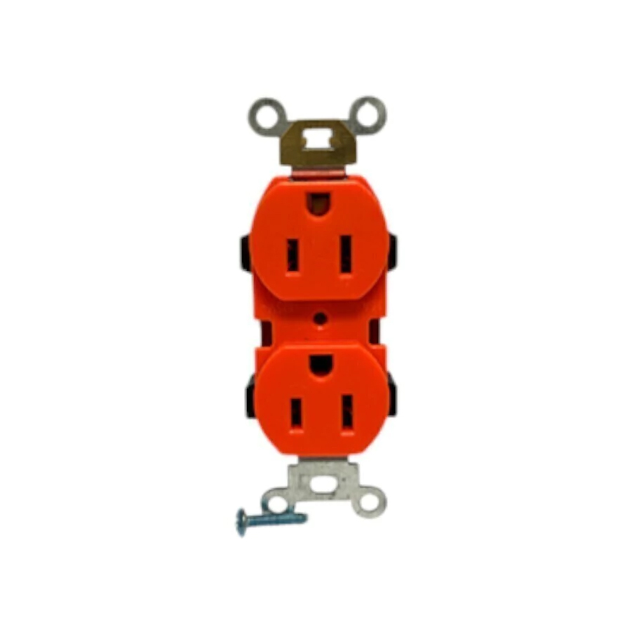 [CTO-005] Contacto Duplex Aterr Naranja Eli CTO-005