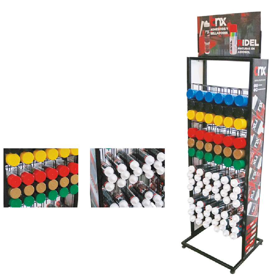 [EXHCNX] Exhibidor Para Pinturas Y Silicones Cnx EXHCNX