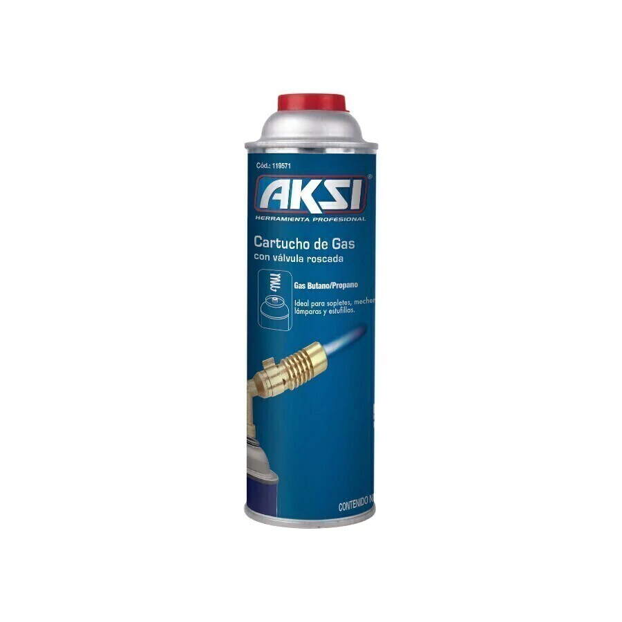 Bote D/Gas Con Valvula Rosc De 275G AKSI 119571